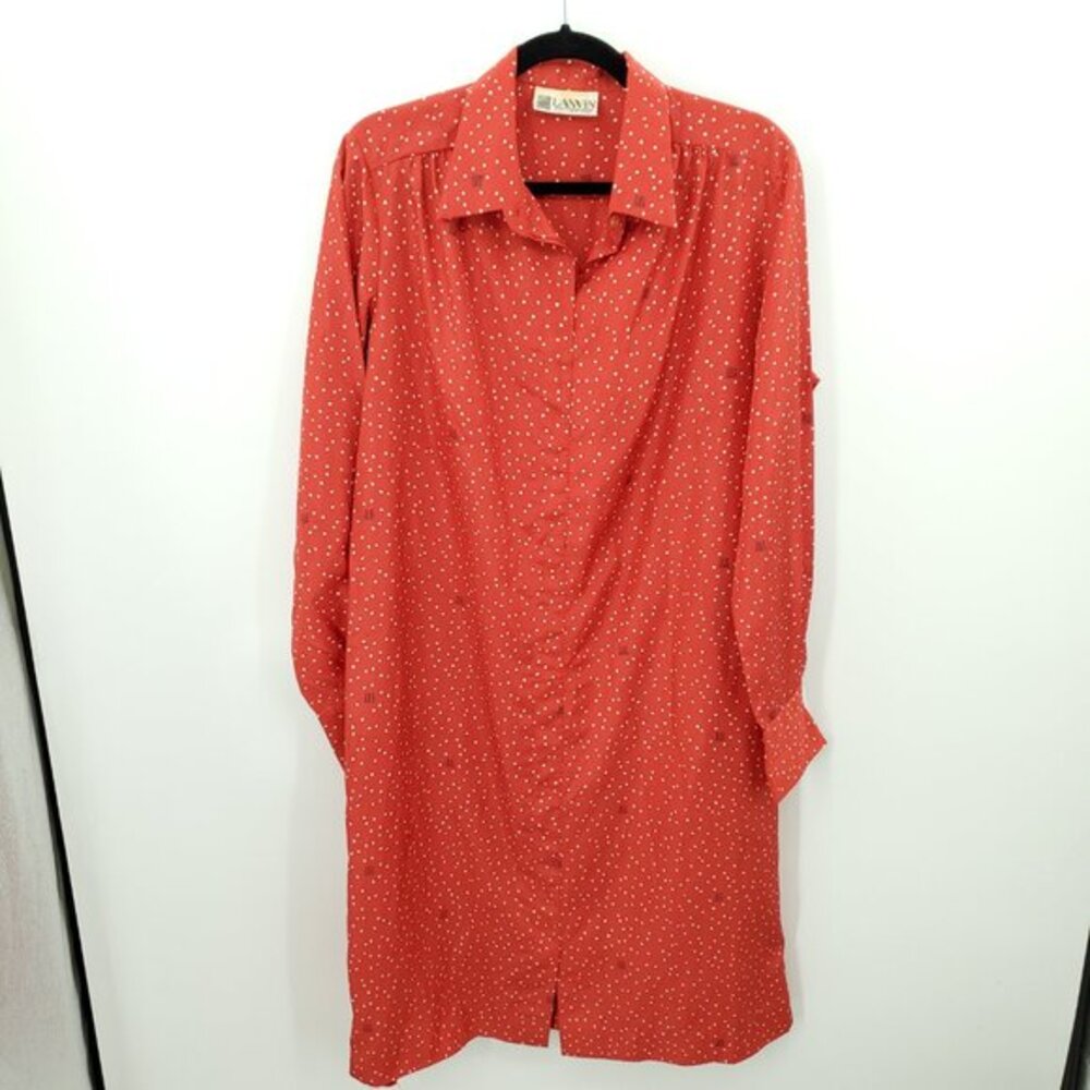 Lanvin Long Sleeve 16 Red/Cream